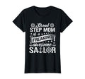 Proud Step Mom Freaking Awesome Sailor T-Shirt - Novelty Apparel Unisex - T-Shirt, Sweatshirt, Hoodie
