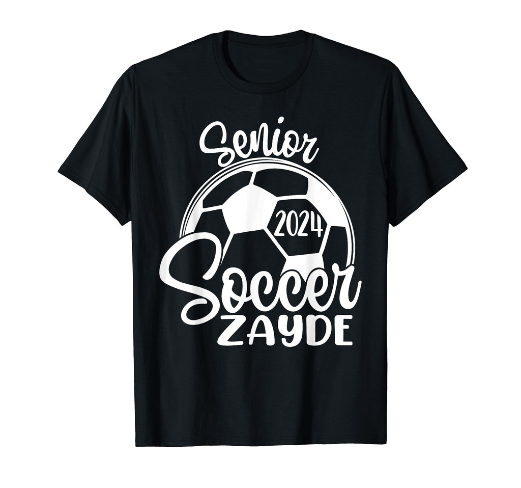 Senior Soccer Zayde 2024 Class 2024 T-Shirt - Aesthetic Graphic for Adults - T-Shirt, Sweatshirt, Hoodie