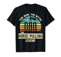 Myth Legend Dad Horse Pulling T-Shirt - Aesthetic Graphic for Adults - T-Shirt, Sweatshirt, Hoodie