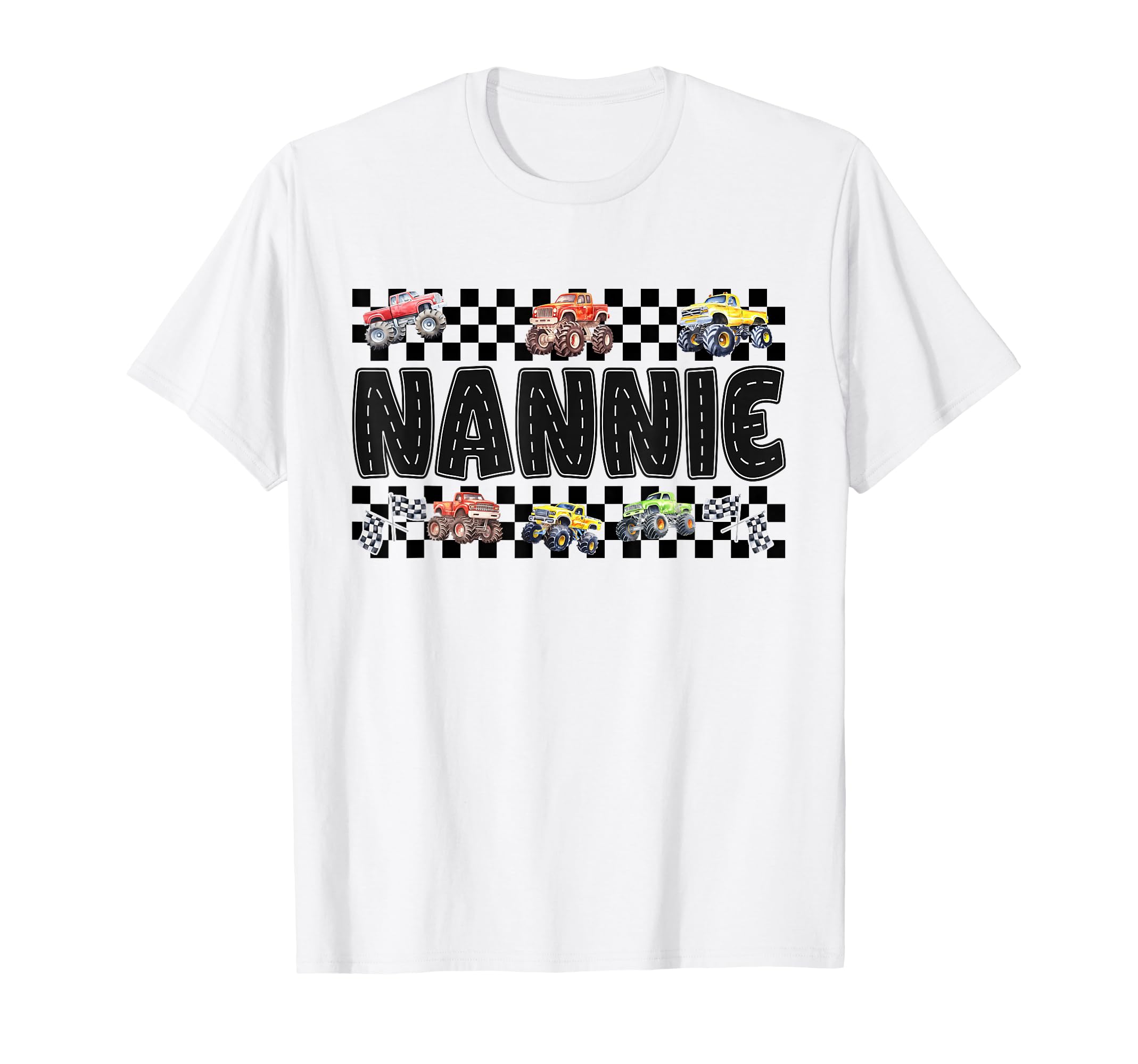 Nannie Monster Truck Family Crew T-Shirt - Trendy Graphic Men Women - T-Shirt, Sweatshirt, Hoodie