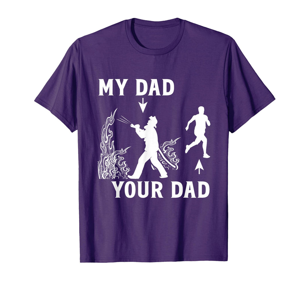 Captain Firefighter Father Funny T-Shirt - Casual Everyday Wear Men Women - T-Shirt, Sweatshirt, Hoodie