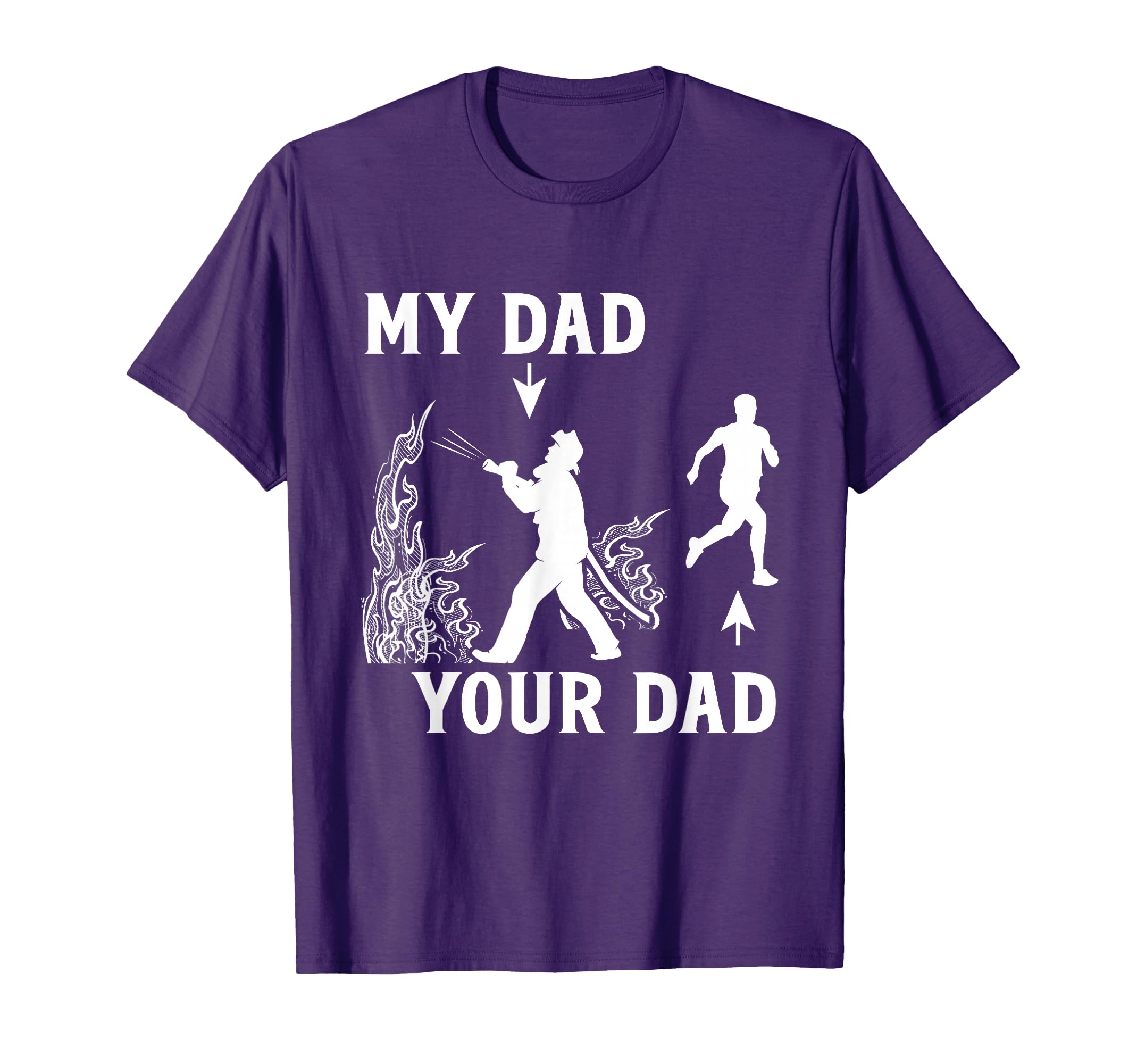Captain Firefighter Father Funny T-Shirt - Casual Everyday Wear Men Women - T-Shirt, Sweatshirt, Hoodie