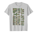 Camo Jiu Jitsu American Flag T-Shirt - Casual Everyday Wear for Adults - T-Shirt, Sweatshirt, Hoodie