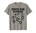 Cheer Dad Playbook Funny Proud T-Shirt - Casual Everyday Wear Unisex - T-Shirt, Sweatshirt, Hoodie