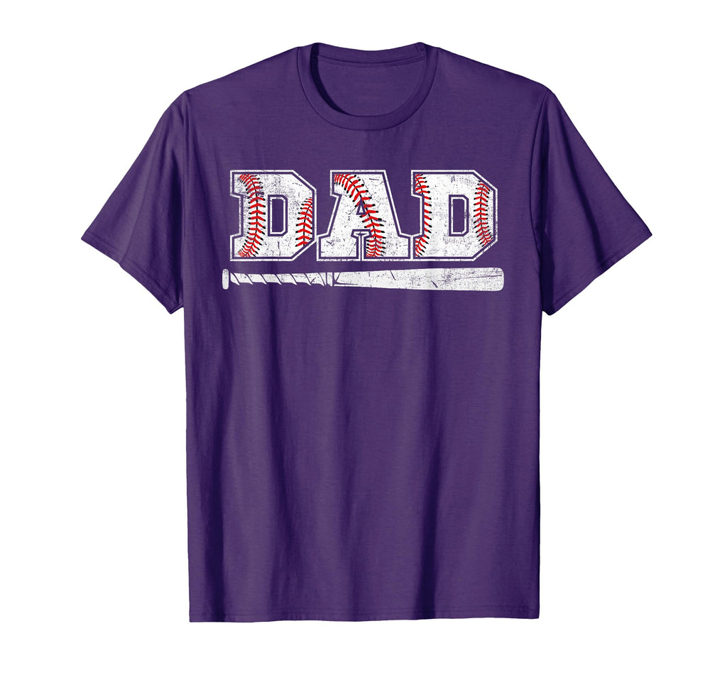 Baseball Dad Fathers Day Daddy T-Shirt - Novelty Apparel Men Women - T-Shirt, Sweatshirt, Hoodie