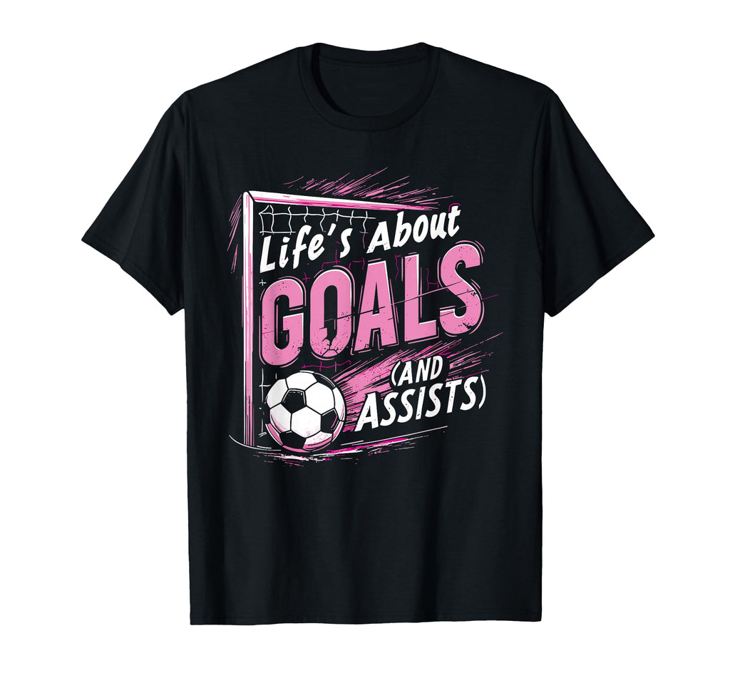 Soccer Soccer Player Lifes About Goals T-Shirt - Trendy Graphic for Adults - T-Shirt, Sweatshirt, Hoodie