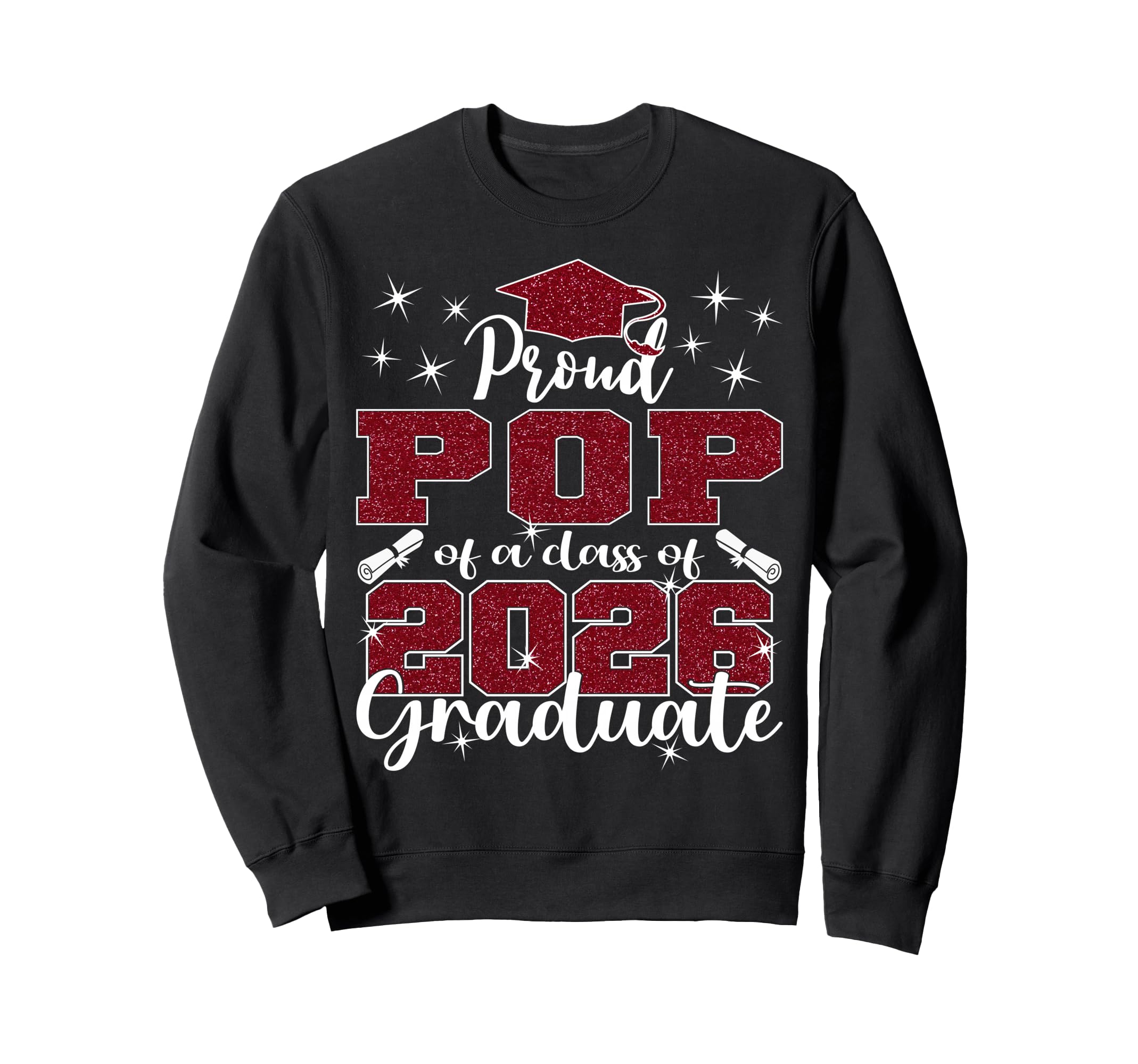 Super Proud Pop 2026 Graduate Sweatshirt - Novelty Apparel Men Women - T-Shirt, Sweatshirt, Hoodie
