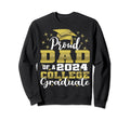 Proud Dad 2024 College Graduate Sweatshirt - Minimalist Print for Adults - T-Shirt, Sweatshirt, Hoodie