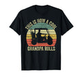 This Is How Grandpa Rolls Golf Dad T-Shirt - Unique Graphic Men Women - T-Shirt, Sweatshirt, Hoodie