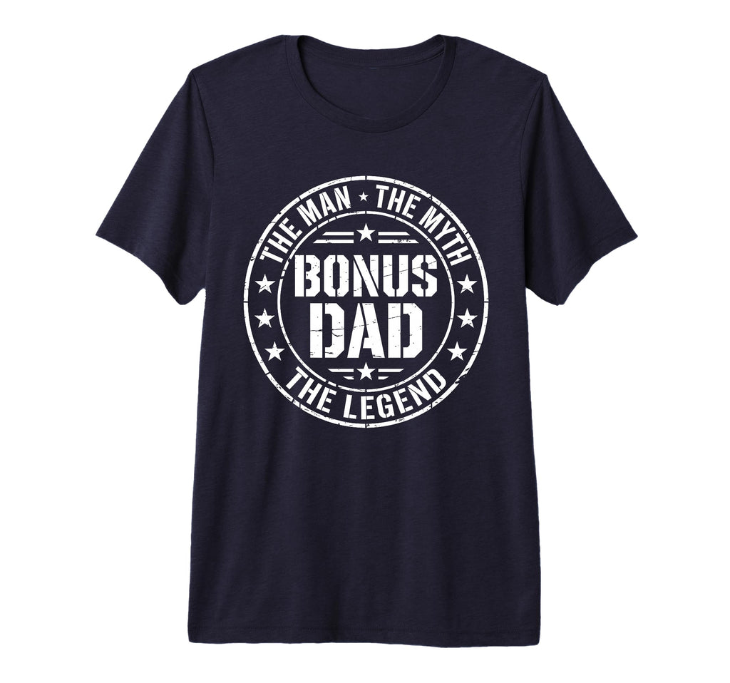 Mens Bonus Dad Myth Legend Fathers T-Shirt - Streetwear Style for Adults - T-Shirt, Sweatshirt, Hoodie