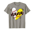 Proud Baseball Softball Nana Grandma T-Shirt - Trendy Graphic Unisex - T-Shirt, Sweatshirt, Hoodie