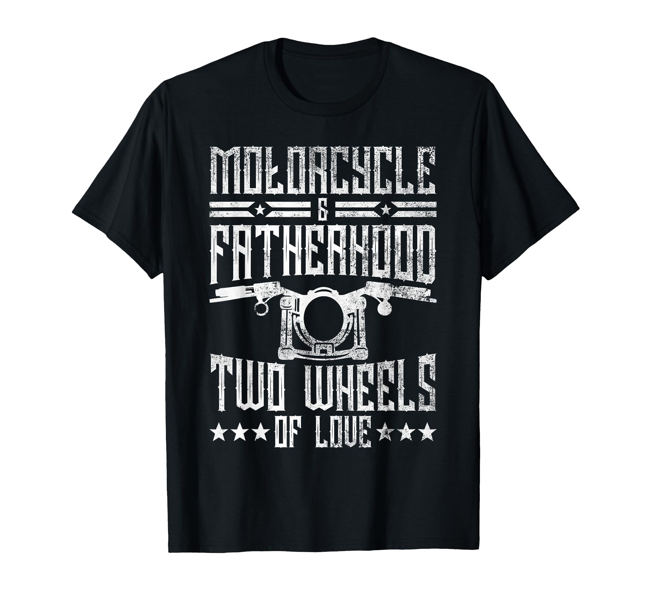 Motorcycle Fatherhood Two Wheels Love T-Shirt - Graphic Print Men Women - T-Shirt, Sweatshirt, Hoodie
