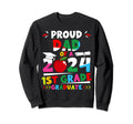 Proud Dad 2024 1St Grade Graduate Sweatshirt - Minimalist Print for Adults - T-Shirt, Sweatshirt, Hoodie
