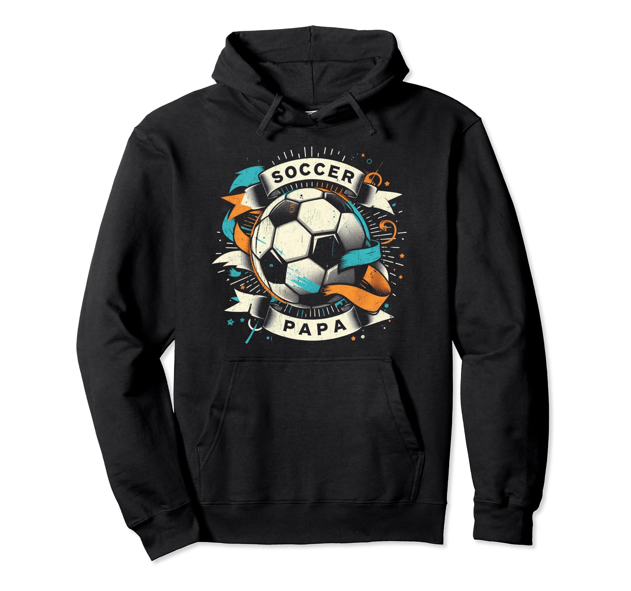 Soccer Papa Family Matching Dad Fathers Hoodie - Aesthetic Graphic Unisex - T-Shirt, Sweatshirt, Hoodie