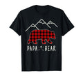 Mama Bear Gift Buffalo Plaid Papa T-Shirt - Aesthetic Graphic for Adults - T-Shirt, Sweatshirt, Hoodie