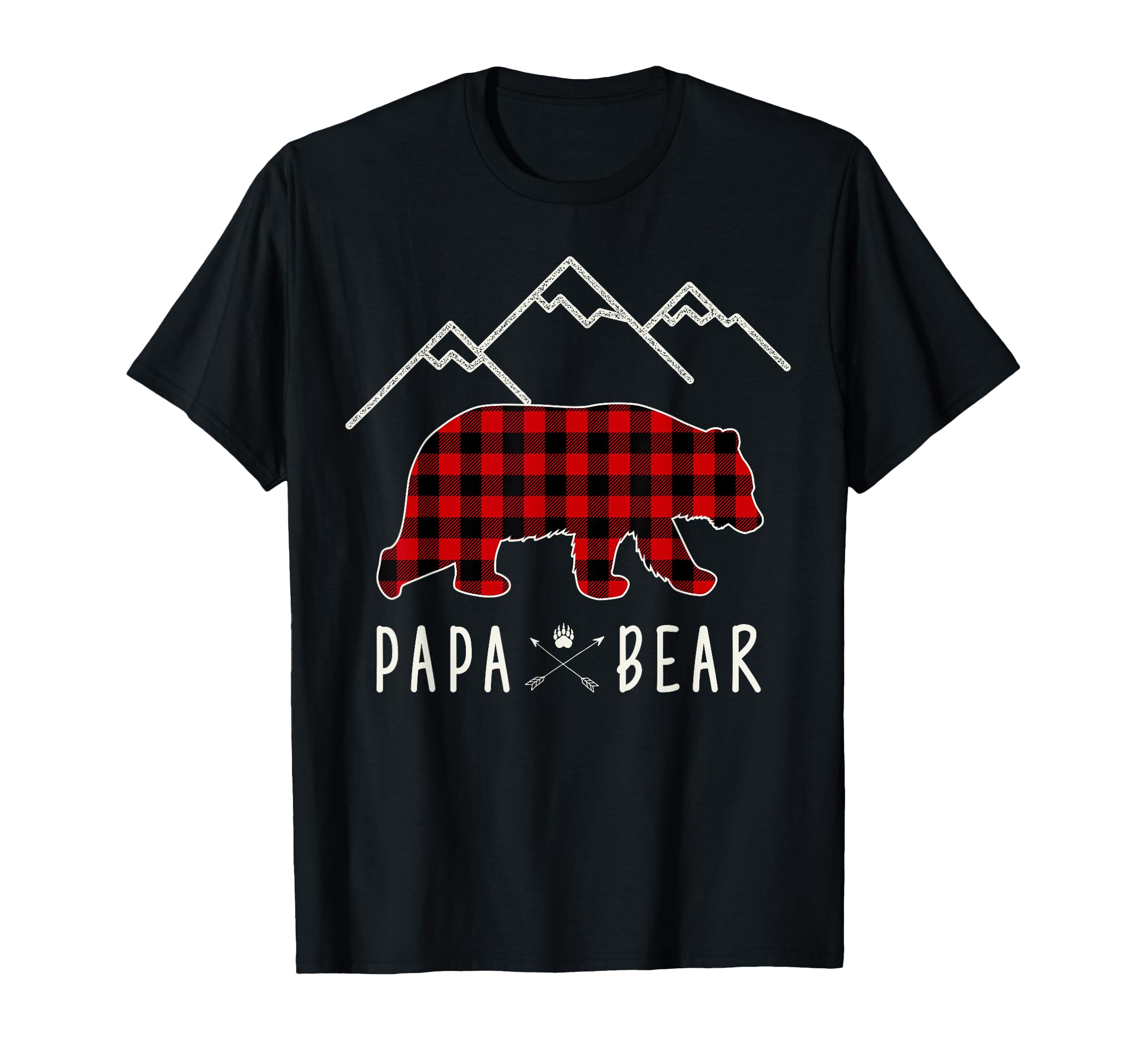 Mama Bear Gift Buffalo Plaid Papa T-Shirt - Aesthetic Graphic for Adults - T-Shirt, Sweatshirt, Hoodie
