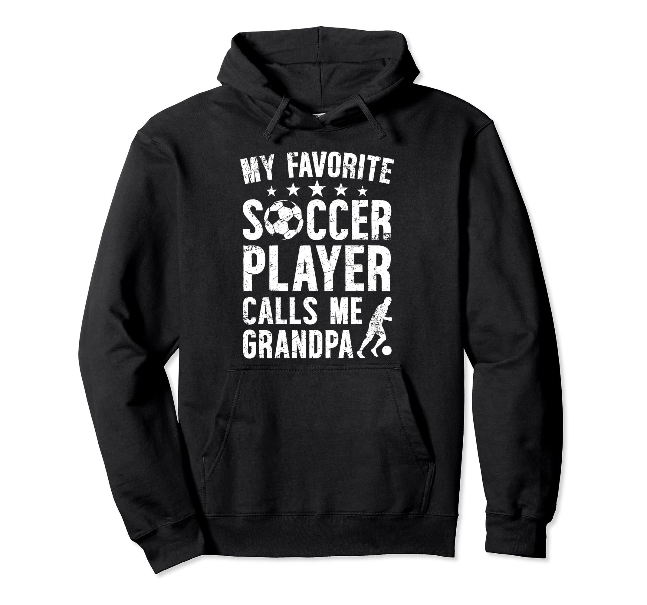 My Favorite Soccer Player Grandpa Hoodie - Minimalist Print for Adults - T-Shirt, Sweatshirt, Hoodie