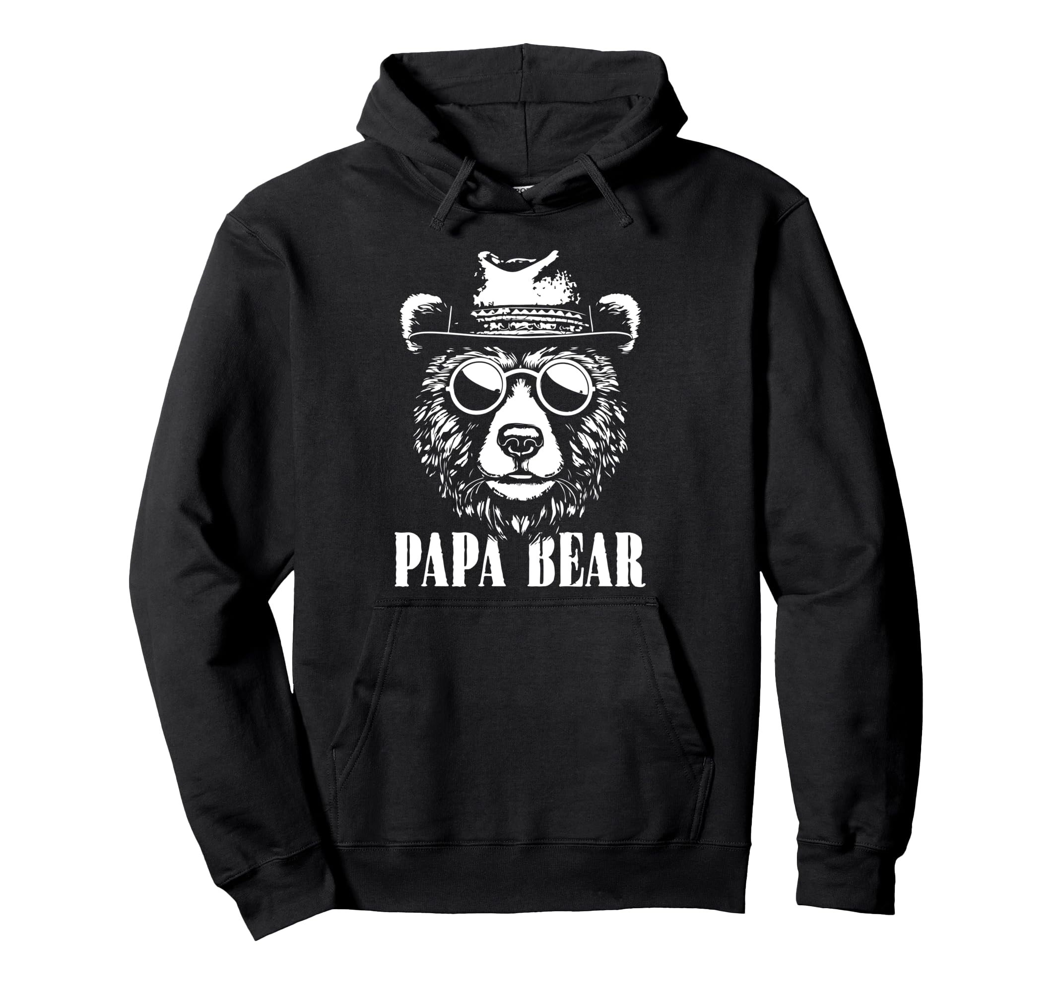 Papa Bear Sunglass Funny Fathers Day Hoodie - Fun Novelty Design Unisex - T-Shirt, Sweatshirt, Hoodie