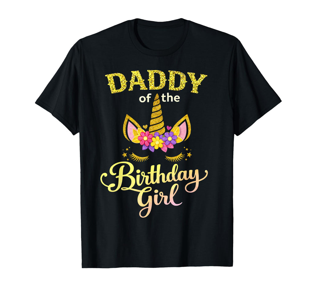 Dad Birthday Unicorn Family Matching T-Shirt - Custom Art Print Men Women - T-Shirt, Sweatshirt, Hoodie