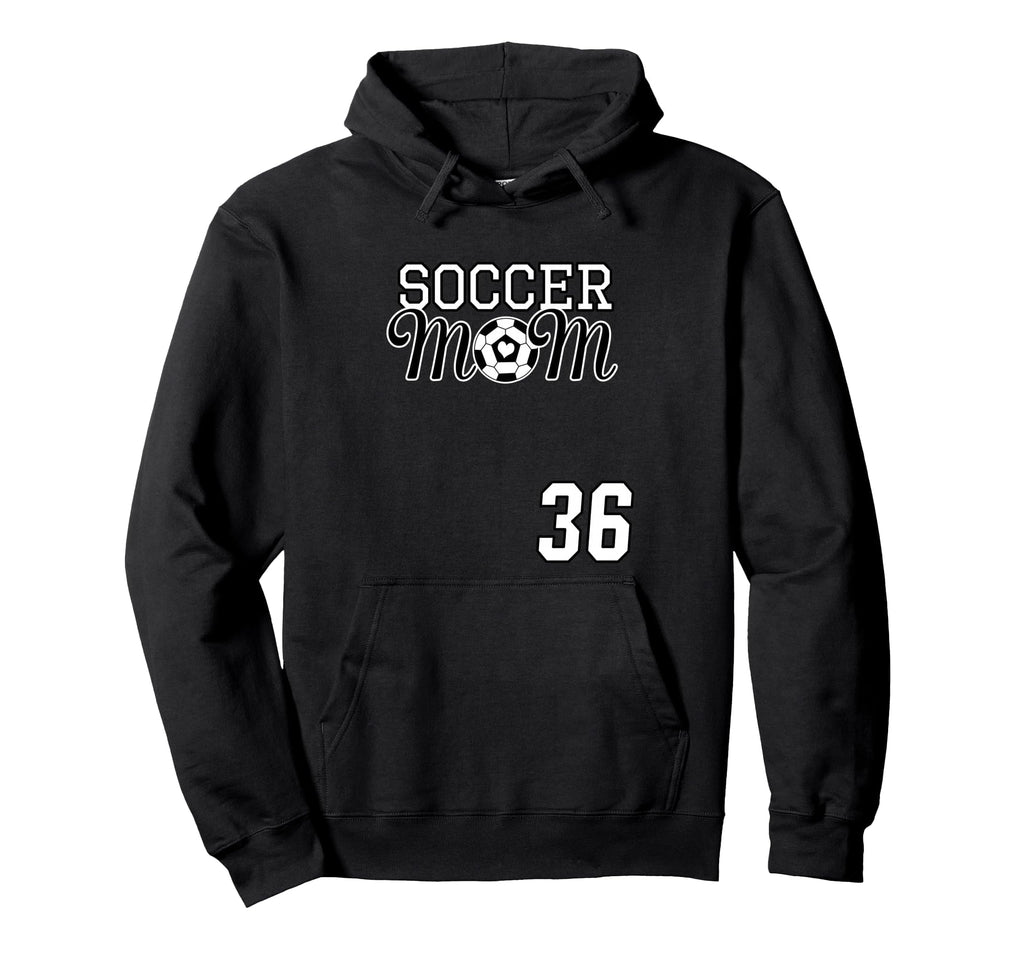 Number 36 Soccer Mom Mothers Day 36 Hoodie - Fun Novelty Design Unisex - T-Shirt, Sweatshirt, Hoodie