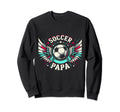 Soccer Papa Family Matching Dad Sweatshirt - Custom Art Print for Adults - T-Shirt, Sweatshirt, Hoodie