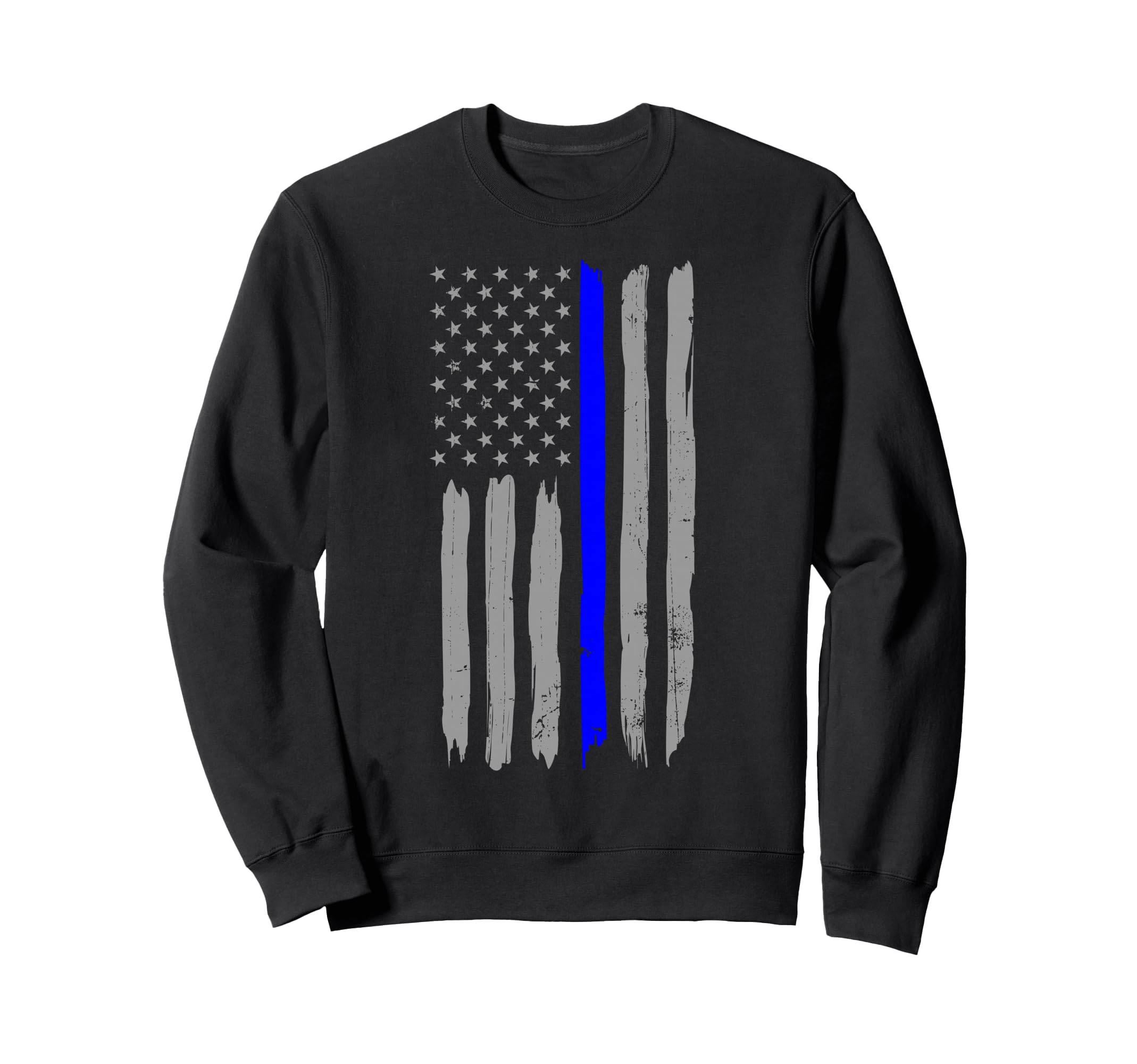 Thin Blue Line Police Support Usa Sweatshirt - Unique Graphic Men Women - T-Shirt, Sweatshirt, Hoodie