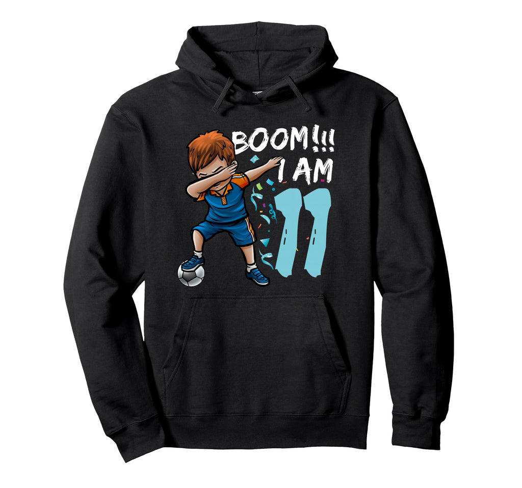 Dabbing Birthday Soccer 11Th Birthday Hoodie - Custom Art Print Men Women - T-Shirt, Sweatshirt, Hoodie