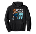 Dabbing Birthday Soccer 11Th Birthday Hoodie - Custom Art Print Men Women - T-Shirt, Sweatshirt, Hoodie