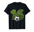 Number 16 Years Soccer 16Th Birthday T-Shirt - Custom Art Print Unisex - T-Shirt, Sweatshirt, Hoodie