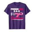 Proud Dad Survivor Daughter T-Shirt - Casual Everyday Wear Men Women - T-Shirt, Sweatshirt, Hoodie