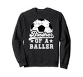 Brother Baller Soccer Brother Soccer Sweatshirt - Graphic Print for Adults - T-Shirt, Sweatshirt, Hoodie