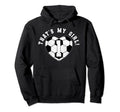 Thats My Soccer Player Mom Dad Jersey Hoodie - Graphic Print for Adults - T-Shirt, Sweatshirt, Hoodie