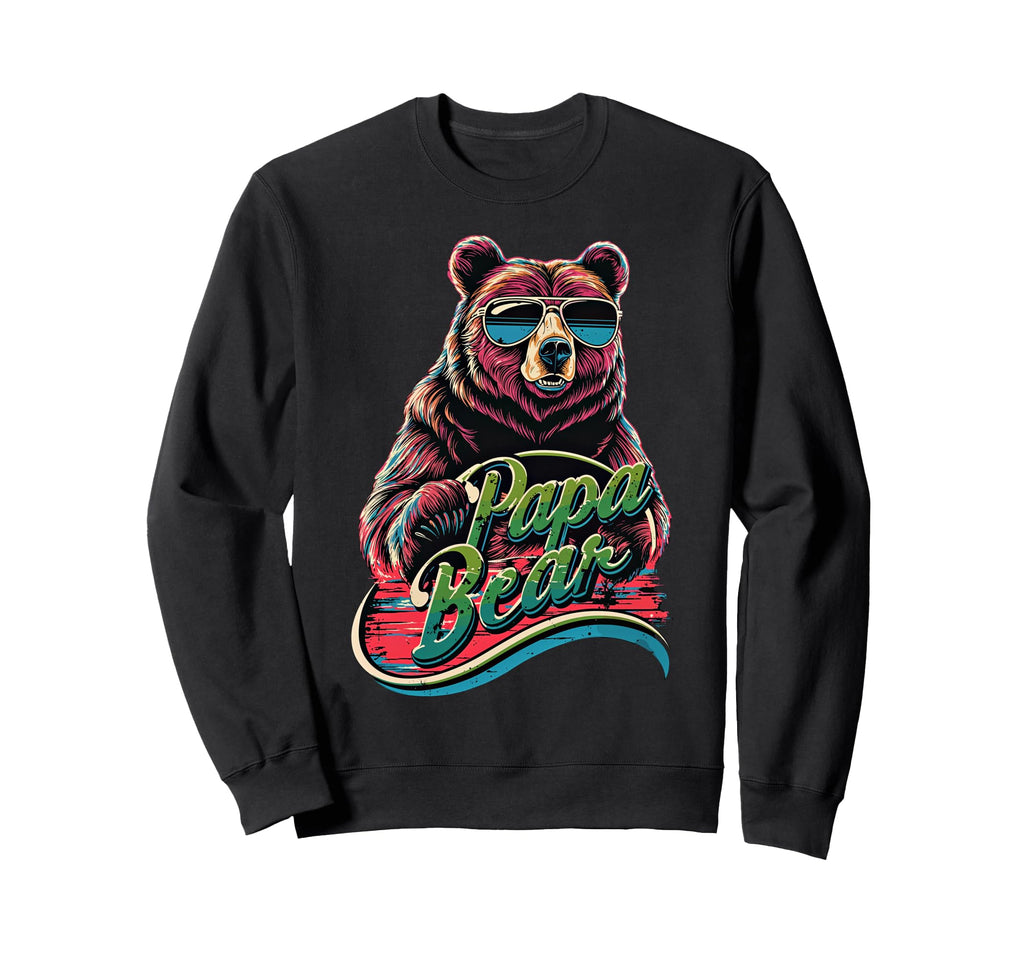 Papa Bear Husband Father Family Sweatshirt - Graphic Print for Adults - T-Shirt, Sweatshirt, Hoodie