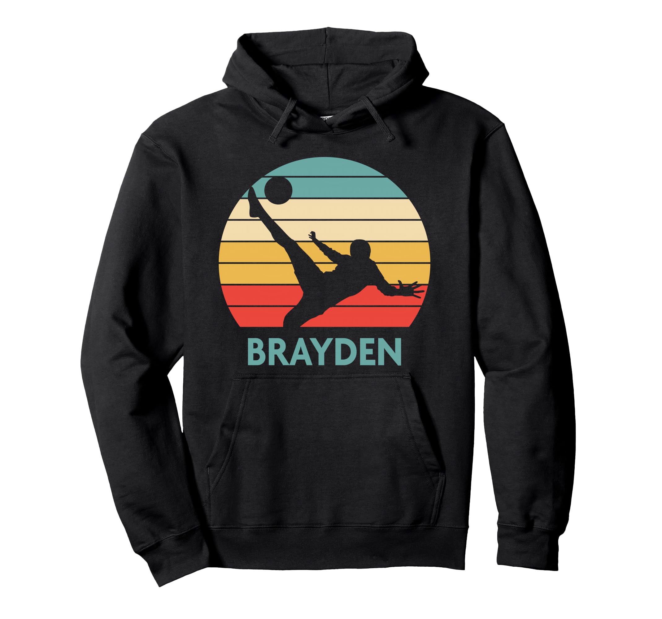 Brayden Name Gift Personalized Soccer Hoodie - Graphic Print Men Women - T-Shirt, Sweatshirt, Hoodie