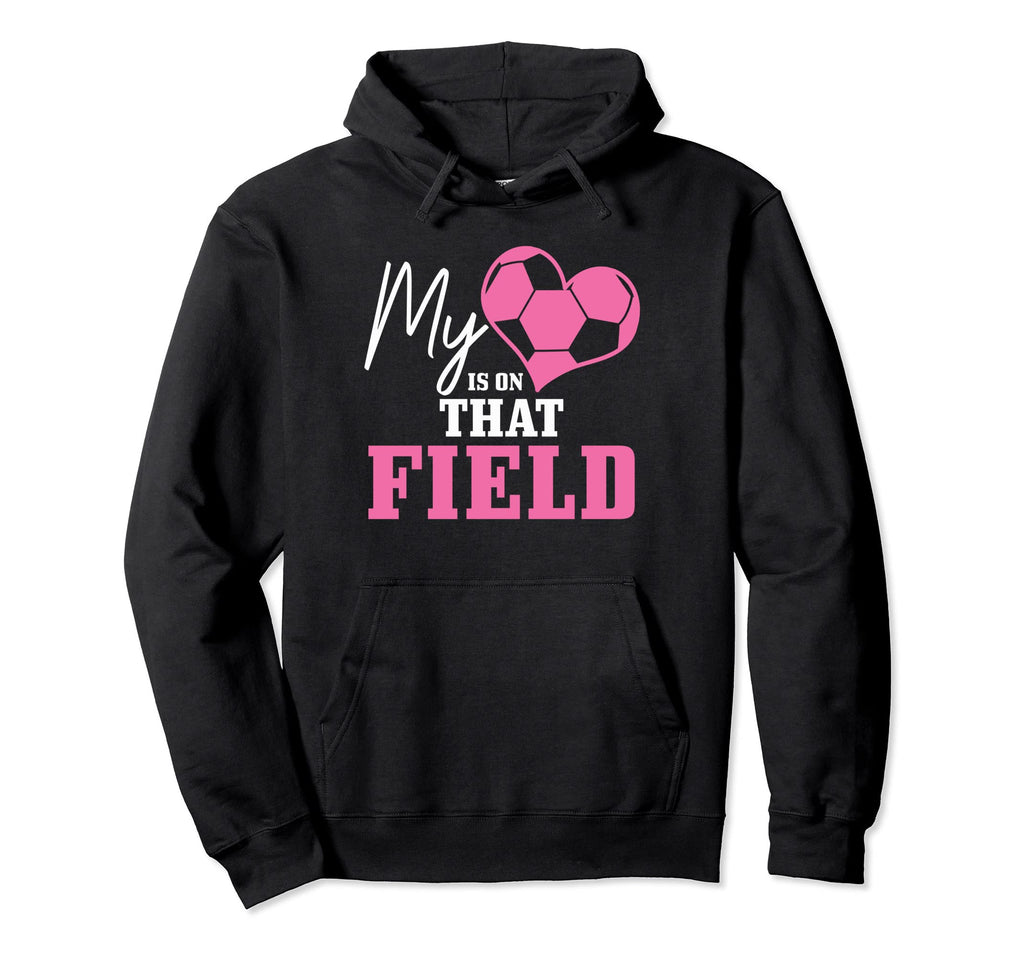 Soccer Mom My Heart Is That Field Coach Hoodie - Minimalist Print Unisex - T-Shirt, Sweatshirt, Hoodie