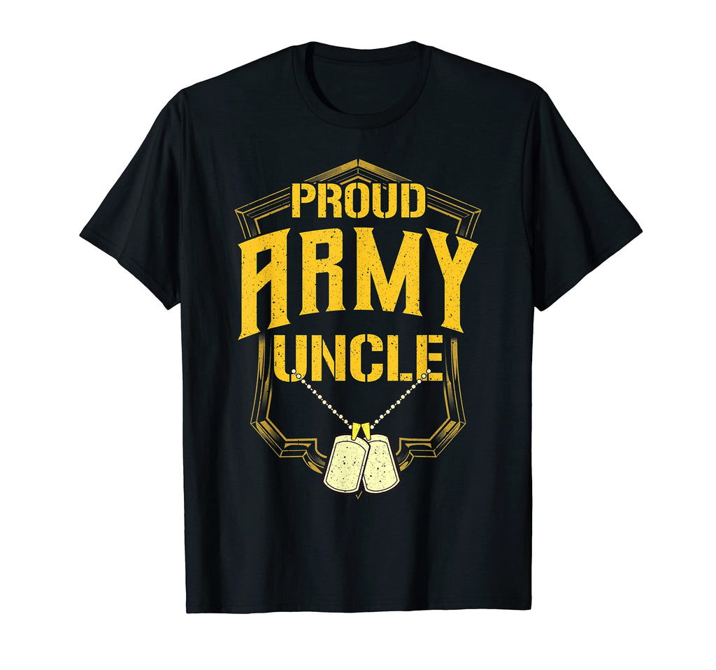 Mens Mens Proud Army Uncle Military Pride T-Shirt - Minimalist Print Unisex - T-Shirt, Sweatshirt, Hoodie