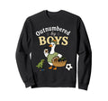 Outnumbered Funny Mom Soccer Sweatshirt - Custom Art Print Men Women - T-Shirt, Sweatshirt, Hoodie