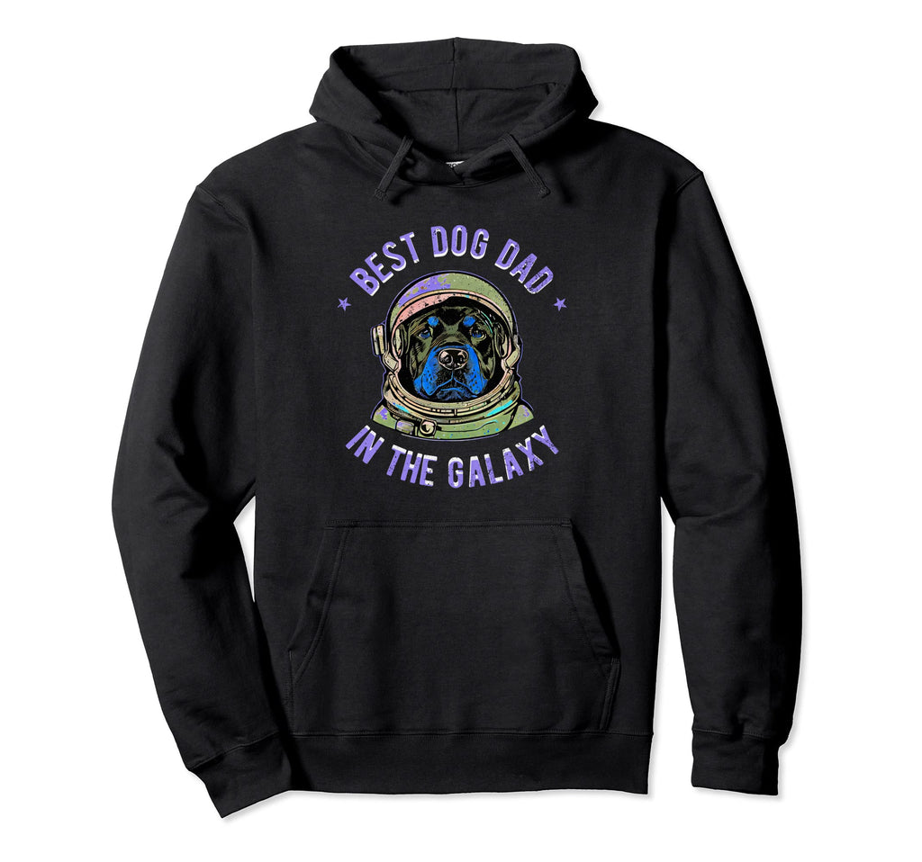 Best Rottweiler Dog Dad Galaxy Hoodie - Custom Art Print for Adults - T-Shirt, Sweatshirt, Hoodie