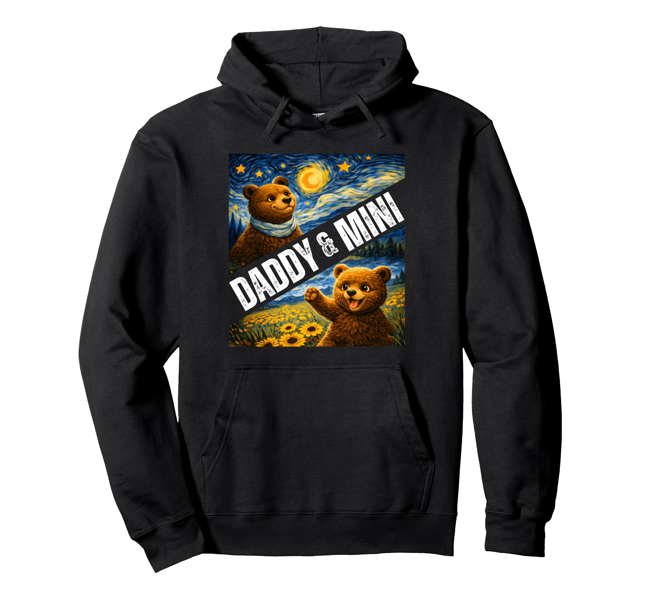 Daddy Mini Bear Matching Fathers Day Hoodie - Aesthetic Graphic Unisex - T-Shirt, Sweatshirt, Hoodie
