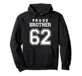 Number 62 Custom Proud Soccer Futbol Hoodie - Minimalist Print Men Women - T-Shirt, Sweatshirt, Hoodie