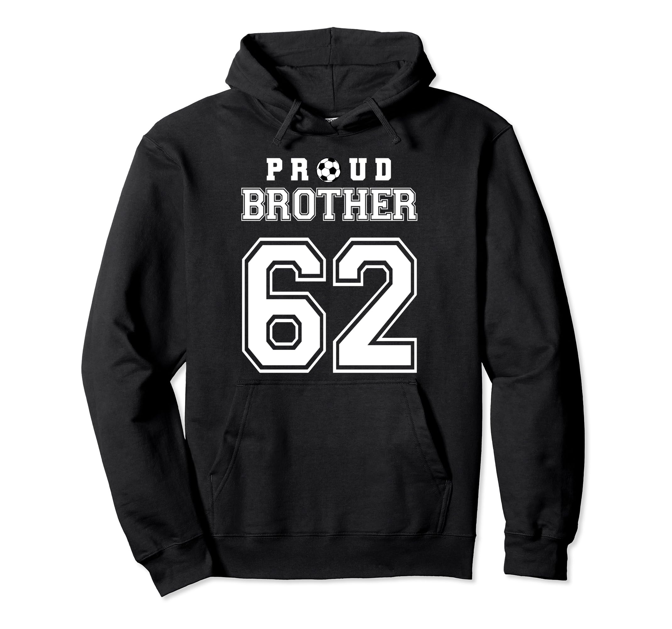 Number 62 Custom Proud Soccer Futbol Hoodie - Minimalist Print Men Women - T-Shirt, Sweatshirt, Hoodie