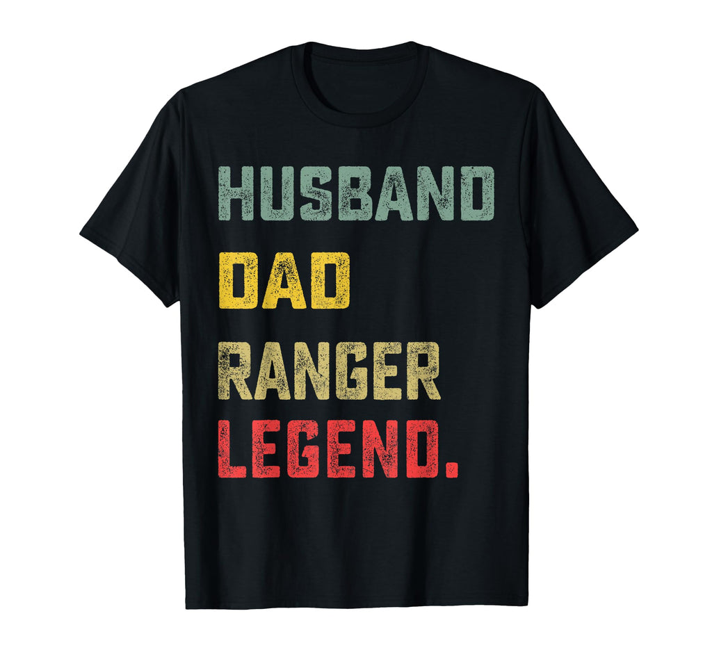 Husband Dad Ranger Legend Fathers T-Shirt - Fun Novelty Design for Adults - T-Shirt, Sweatshirt, Hoodie