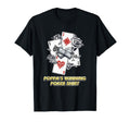 Poppas Winning Poker Card Game Dad T-Shirt - Fun Novelty Design Unisex - T-Shirt, Sweatshirt, Hoodie