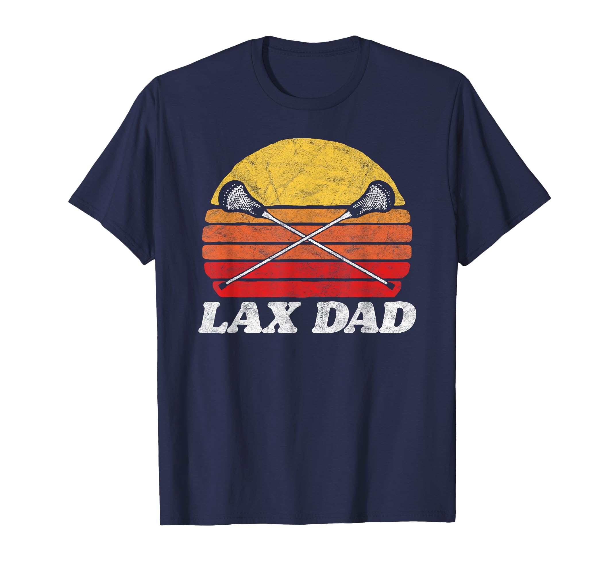 Lax Dad X Crossed Lacrosse Sticks 80S T-Shirt - Fun Novelty Design Unisex - T-Shirt, Sweatshirt, Hoodie