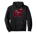 Red Plaid Bear Family Papa Buffalo Hoodie - Trendy Graphic Men Women - T-Shirt, Sweatshirt, Hoodie