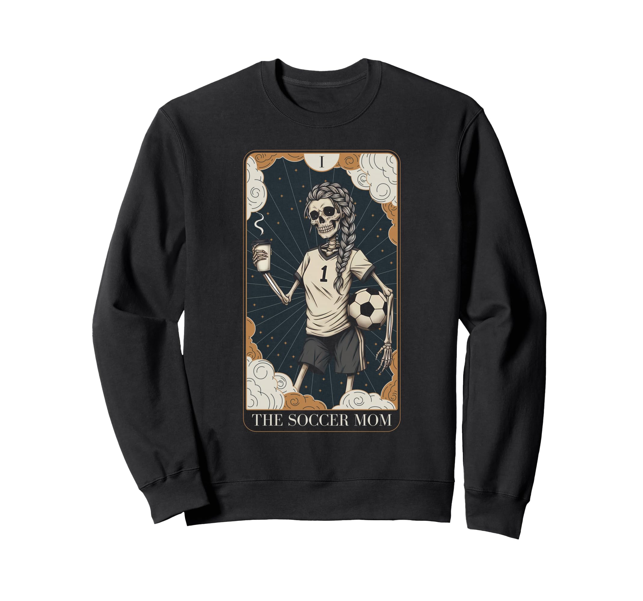 Halloween Skeleton Soccer Mom Sweatshirt - Aesthetic Graphic Men Women - T-Shirt, Sweatshirt, Hoodie