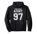 Number 97 Custom Proud Soccer Futbol Aunt Hoodie - Streetwear Style Unisex - T-Shirt, Sweatshirt, Hoodie