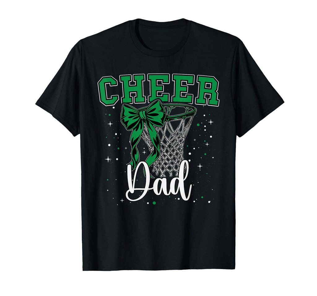Cheer Dad Papa Bow Sport Basketball T-Shirt - Unique Graphic Men Women - T-Shirt, Sweatshirt, Hoodie