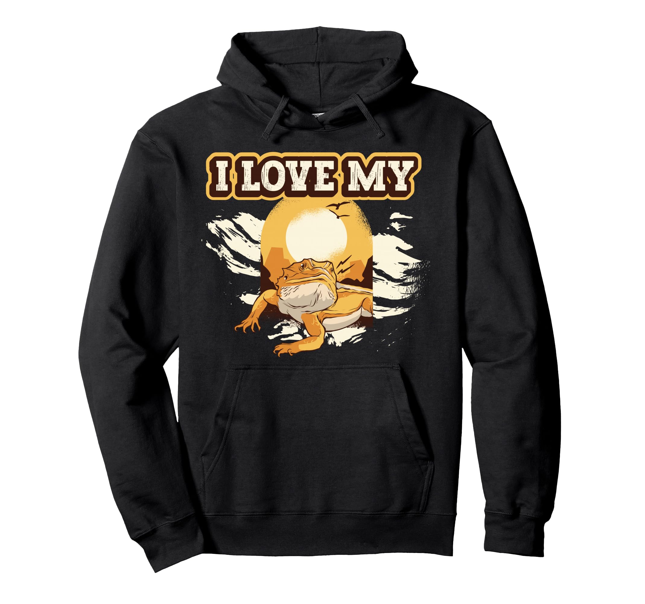 I Love My Bearded Dragon Hoodie - Fun Novelty Design Unisex - T-Shirt, Sweatshirt, Hoodie