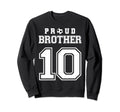 Number 10 Custom Proud Soccer Futbol Sweatshirt - Unique Graphic Men Women - T-Shirt, Sweatshirt, Hoodie
